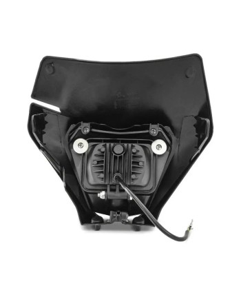 Projecteur LED moto + plaque pour Enduro XDure BK2 carenage Universel noir rembourrage situé sous