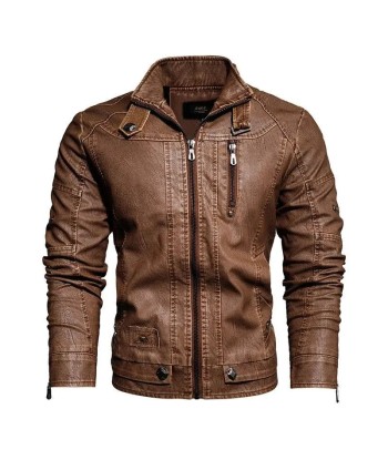 Veste cuir homme style motard Fin de série