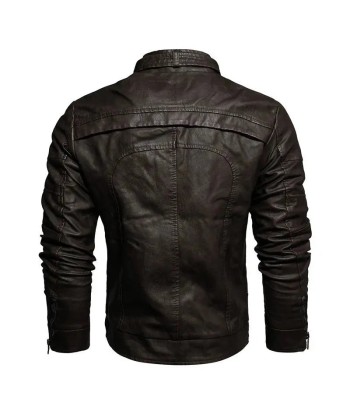 Veste cuir homme style motard Fin de série