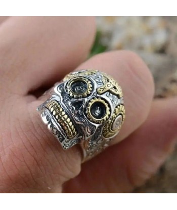 Bague motard tête de mort Cavalera (argent) JUSQU'A -70%! 