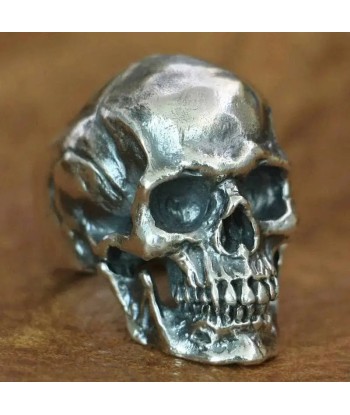 Bague motard tête de mort égyptienne (Argent) le concept de la Pate a emporter 