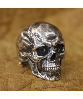 Chevalière motard skull (Argent) des créatures d'habitude