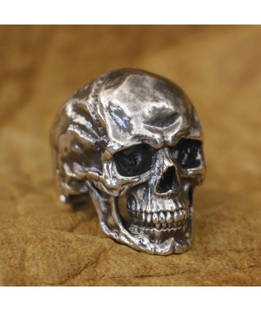 Chevalière motard skull (Argent) des créatures d'habitude