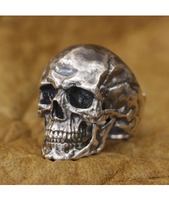 Chevalière motard skull (Argent) des créatures d'habitude