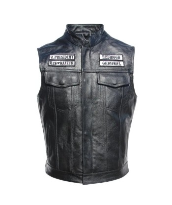 Veste en cuir Sons of Anarchy soldes