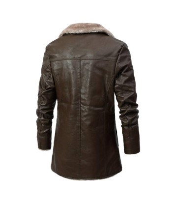 Manteau col fourrure Homme - Marron du meilleur 