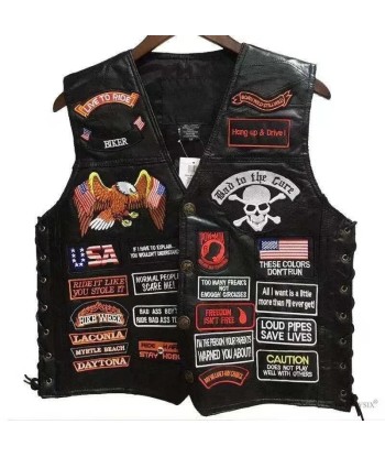 Gilet cuir biker Harley Davidson le concept de la Pate a emporter 