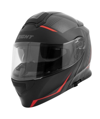 Casque moto modulable noir et rouge-S550 Profitez des Offres !