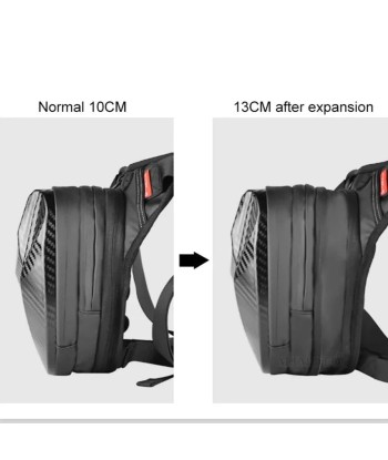 Sacoche de jambe moto - Carbone Les êtres humains sont 