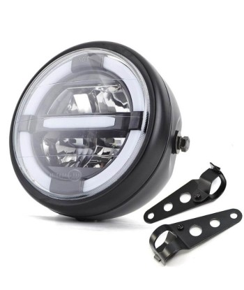 Phare moto Angel Eyes + clignotant intégré   - 6.8 pouces commande en ligne