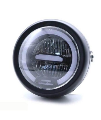 Phare rond moto LED avec clignotant de l' environnement