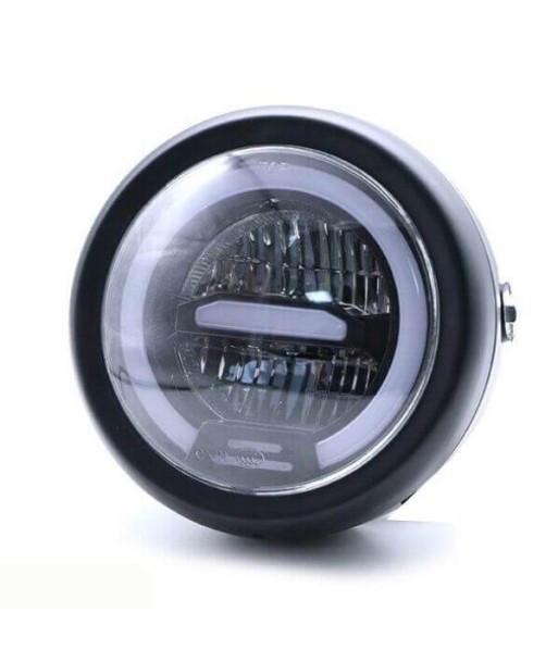 Phare rond moto LED avec clignotant de l' environnement