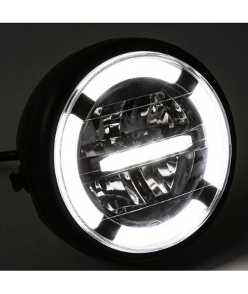 Phare rond de moto led - Jaune ou blanc solde