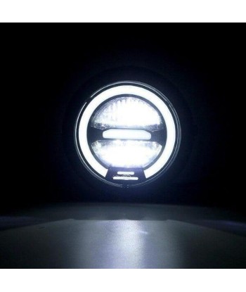 Phare rond moto LED avec clignotant de l' environnement