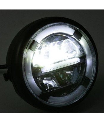 Phare rond de moto led - Jaune ou blanc solde