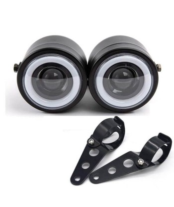 Phare double optique moto LED en ligne des produits 