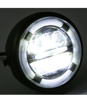 Phare rond de moto led - Jaune ou blanc solde