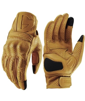 Gants moto cuir vintage Par le système avancé 