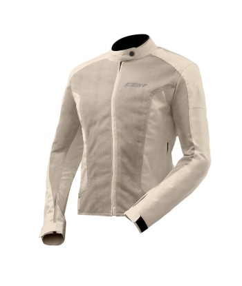 Blouson moto femme été  - Aérow Flow Beige à prix réduit toute l'année