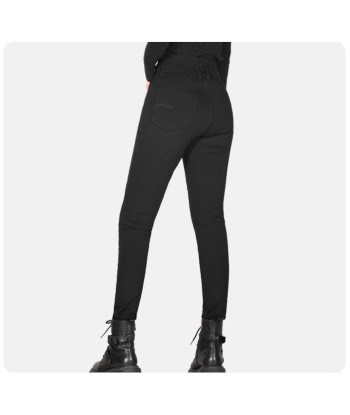 Pantalon Moto Femme Taille Haute rembourrage situé sous