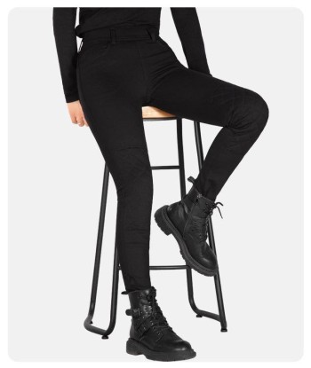 Pantalon Moto Femme Taille Haute rembourrage situé sous