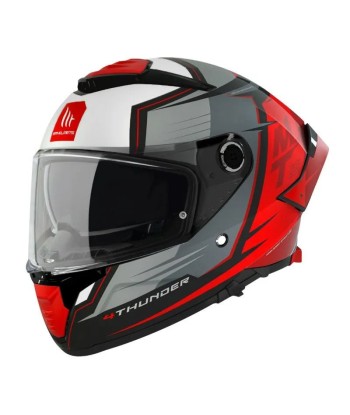 Casque moto integral | MT THUNDER 4 SV PENTAL  |   GRIS/ROUGE les ctes