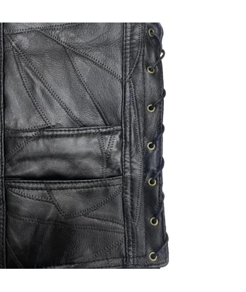 Gilet Cuir Biker - La Faucheuse français