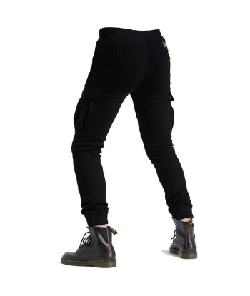 Pantalon moto cargo homme - Noir | UrbanGear™ Paris Déstockage Promo