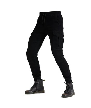 Pantalon moto cargo homme - Noir | UrbanGear™ Paris Déstockage Promo