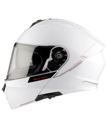 Casque moto intégral modulable - Genesis Blanc les ctes