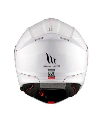 Casque moto intégral modulable - Genesis Blanc les ctes