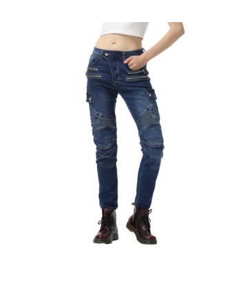 Pantalon jean moto femme - Bella Denim™ Bleu votre restaurant rapide dans 