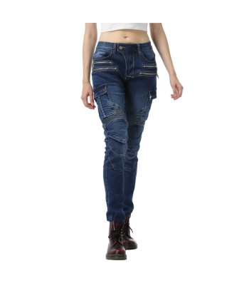 Pantalon jean moto femme - Bella Denim™ Bleu votre restaurant rapide dans 