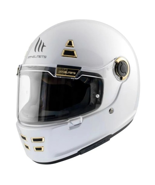 Casque moto vintage | MT JARAMA BLANC NACRE En savoir plus