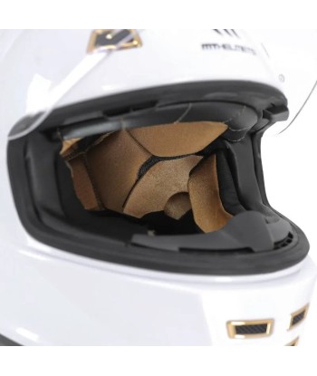 Casque moto vintage | MT JARAMA BLANC NACRE En savoir plus