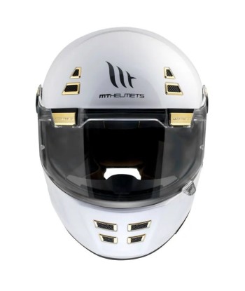 Casque moto vintage | MT JARAMA BLANC NACRE En savoir plus