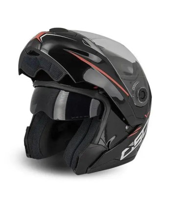 Modularer Motorradhelm - Schwarz/Rot S520 pour bénéficier 