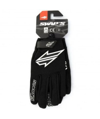 Schwarze Motocross-Handschuhe - Genehmigt de technologie