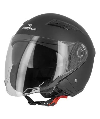 Vintage Jet-Motorradhelm - Mattschwarz Jusqu'à 80% De Réduction