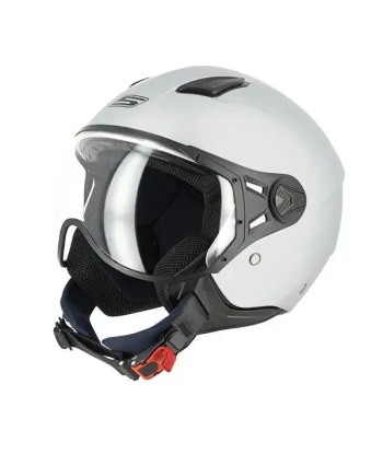 Jet Motorradhelm - Matt Grey Aviator Véritable concentré