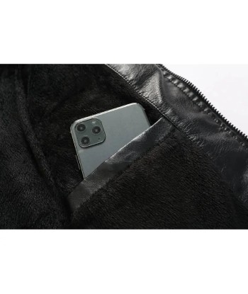 Vintage rote Lederjacke für Herren commande en ligne