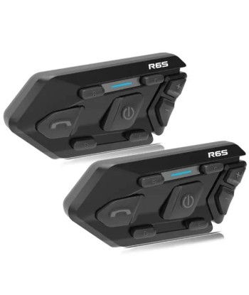 Bluetooth 5.0 Motorrad-Gegensprechanlage - R6S pas cher