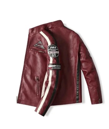 Vintage Motorradjacke aus rotem Leder - Speed ​​​​RACE chez Cornerstreet bien 